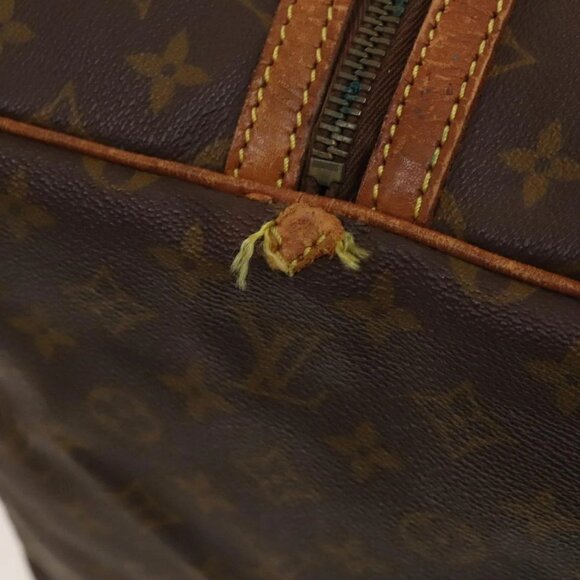 LOUIS VUITTON Monogram Sac Souple 55 Boston Bag Vintage M41622 LV Auth 121900 - Picture 10 of 16